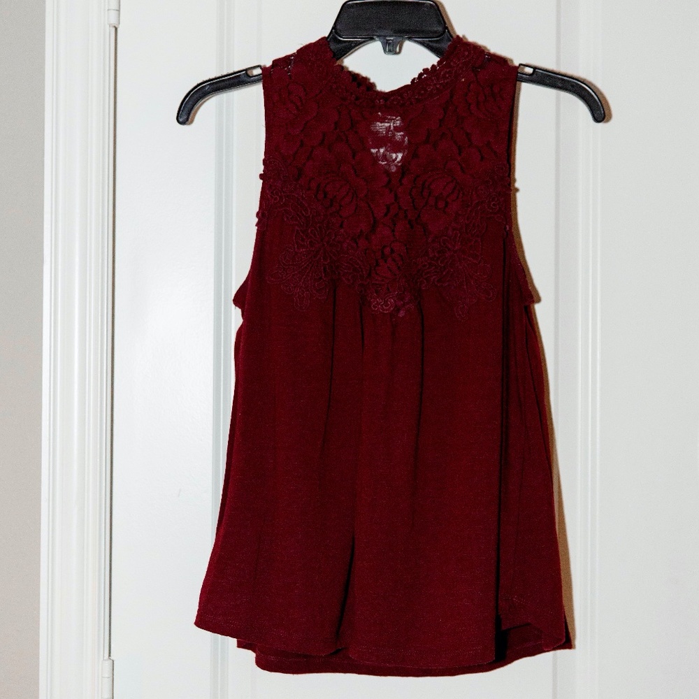 Altar'd State: Maroon Sleeveless Top